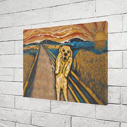Холст прямоугольный Крик - Пёс, цвет: 3D-принт — фото 2