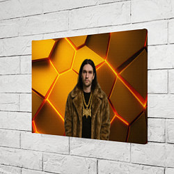 Холст прямоугольный Bones с цепью в шубе, цвет: 3D-принт — фото 2