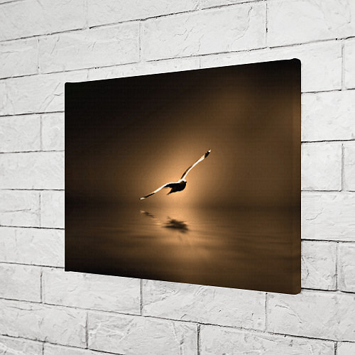 Картина прямоугольная Летящая птица / 3D-принт – фото 3