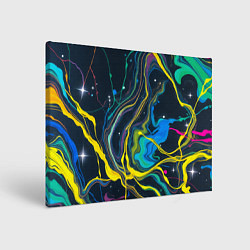 Холст прямоугольный Космическое небо в масляных красках, цвет: 3D-принт