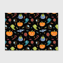 Холст прямоугольный Halloween black, цвет: 3D-принт — фото 2
