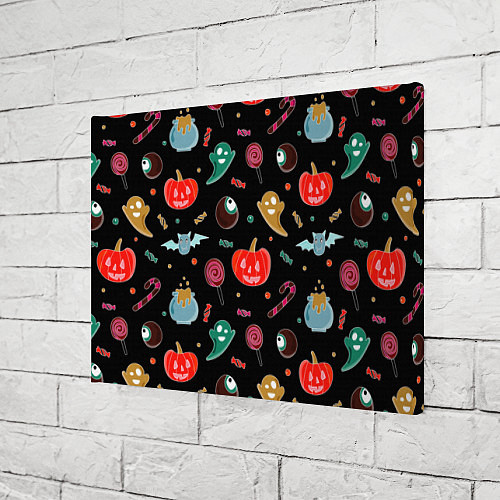 Картина прямоугольная Halloween red pumpkin / 3D-принт – фото 3