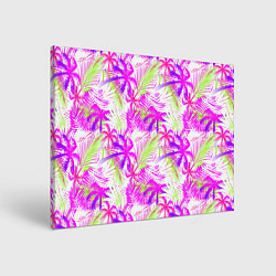 Холст прямоугольный Palm tree pink, цвет: 3D-принт