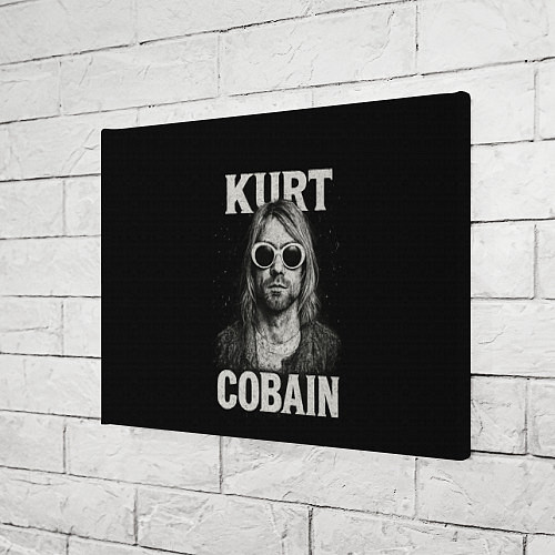 Картина прямоугольная Курт Кобейн - гранж-арт / 3D-принт – фото 3