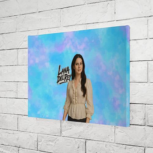 Картина прямоугольная Lana Del Rey в белой блузке / 3D-принт – фото 3