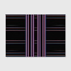 Холст прямоугольный Neon red blue black, цвет: 3D-принт — фото 2