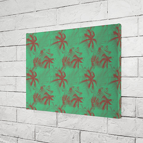 Картина прямоугольная Palm brown turquoise / 3D-принт – фото 3