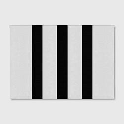 Холст прямоугольный Color black light gray line, цвет: 3D-принт — фото 2