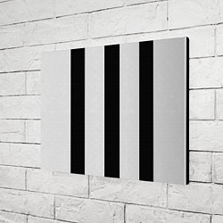 Холст прямоугольный Color black light gray line, цвет: 3D-принт — фото 2