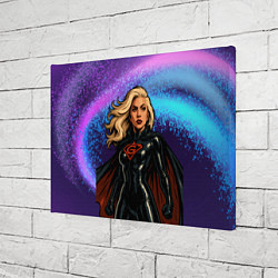 Холст прямоугольный Леди Гага в костюме супергероя, цвет: 3D-принт — фото 2