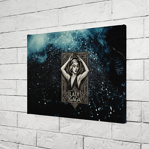 Картина прямоугольная Lady Gaga ретро / 3D-принт – фото 3
