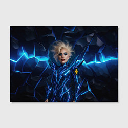 Холст прямоугольный Леди Гага женщина молния, цвет: 3D-принт — фото 2