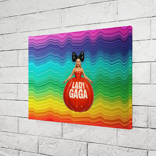 Картина прямоугольная Леди Гага в круглом надувном платье / 3D-принт – фото 3