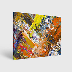 Холст прямоугольный Живая Абстракция: Поток Цветов и Форм в Постоянном, цвет: 3D-принт