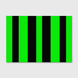 Холст прямоугольный Color green black lines, цвет: 3D-принт — фото 2