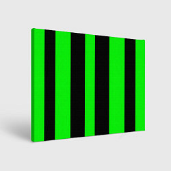 Холст прямоугольный Color green black lines, цвет: 3D-принт