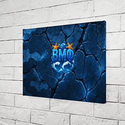 Холст прямоугольный ВМФ значок с волнами, цвет: 3D-принт — фото 2