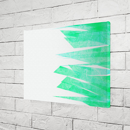 Картина прямоугольная Color white light blue strip / 3D-принт – фото 3