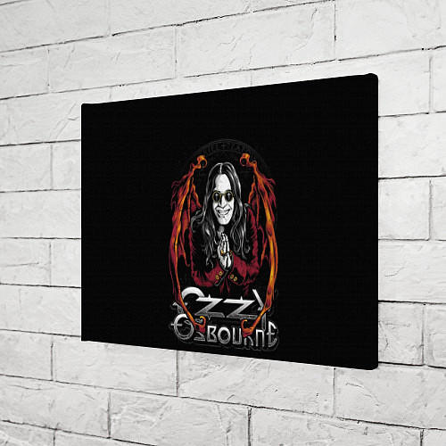 Картина прямоугольная Ozzy Osbourne with wings / 3D-принт – фото 3