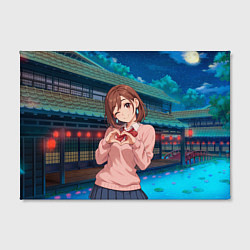 Холст прямоугольный Милашка Сиратори Айра Дандадан, цвет: 3D-принт — фото 2
