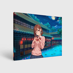 Холст прямоугольный Милашка Сиратори Айра Дандадан, цвет: 3D-принт