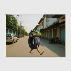 Холст прямоугольный Бонека Амбалабу мем, цвет: 3D-принт — фото 2