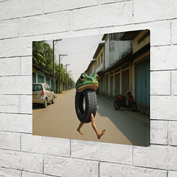 Холст прямоугольный Бонека Амбалабу мем, цвет: 3D-принт — фото 2