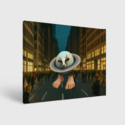 Холст прямоугольный Ла Вака Сатурно Сатурнита мем, цвет: 3D-принт