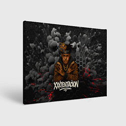 Холст прямоугольный XXXTentacion со скрещенными руками, цвет: 3D-принт