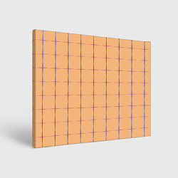 Холст прямоугольный Color beige blue cross, цвет: 3D-принт