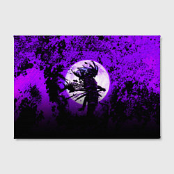 Холст прямоугольный Самурай при луне, цвет: 3D-принт — фото 2