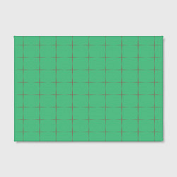 Холст прямоугольный Color green stripes, цвет: 3D-принт — фото 2