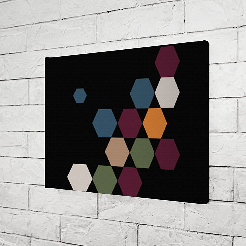 Картина прямоугольная Honeycombs autumn colors / 3D-принт – фото 3