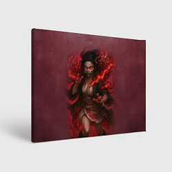 Холст прямоугольный Незуко Камадо реализм, цвет: 3D-принт