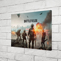 Холст прямоугольный Солдаты из Battlefield 6, цвет: 3D-принт — фото 2