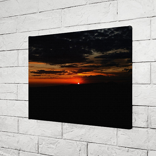 Картина прямоугольная Закат на плато / 3D-принт – фото 3