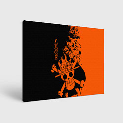 Холст прямоугольный One Piece - Ace, цвет: 3D-принт