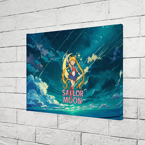 Картина прямоугольная Sailor Moon на фоне неба / 3D-принт – фото 3