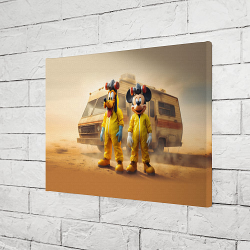 Картина прямоугольная Mickey and Pluto - Breaking bad soap opera / 3D-принт – фото 3