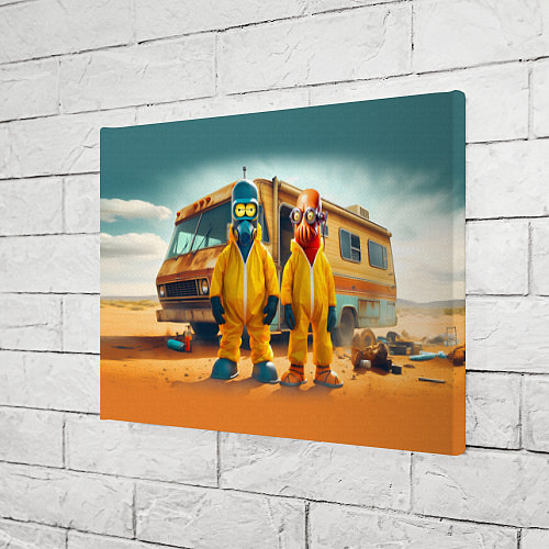 Картина прямоугольная Zoidberg and Bender - Breaking bad soap opera / 3D-принт – фото 3