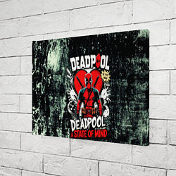 Холст прямоугольный Дэдпул и катаны, цвет: 3D-принт — фото 2