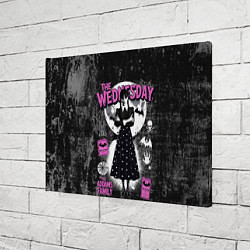 Холст прямоугольный Уэнсдэй из семейки Аддамс, цвет: 3D-принт — фото 2