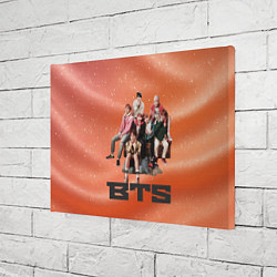 Холст прямоугольный BTS фотка на диване, цвет: 3D-принт — фото 2