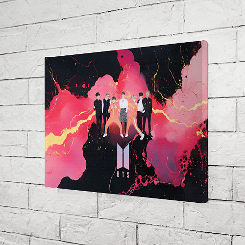 Картина прямоугольная BTS k-pop music / 3D-принт – фото 3