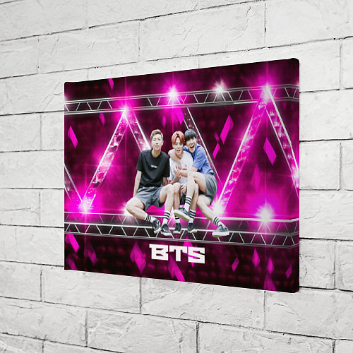 Картина прямоугольная BTS фон фиолетовой сцены / 3D-принт – фото 3