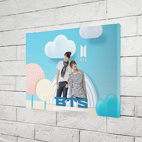 Картина прямоугольная BTS и объемная сцена / 3D-принт – фото 3