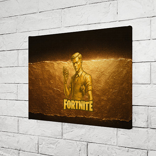 Картина прямоугольная Fortnite золотой Мидас / 3D-принт – фото 3