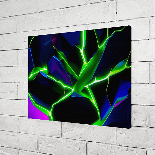 Картина прямоугольная Green glow / 3D-принт – фото 3