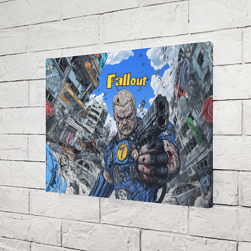 Картина прямоугольная Fallout брутальный седьмой / 3D-принт – фото 3