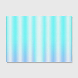Холст прямоугольный Neon white blue lines, цвет: 3D-принт — фото 2
